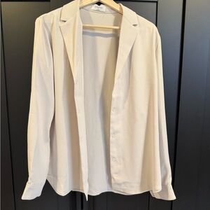 Babaton Cream Casual Button Down Shirt